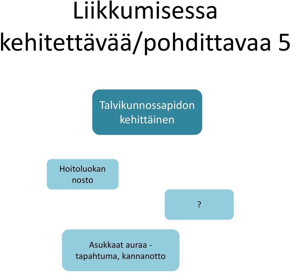 kehittäinen Hoitoluokan