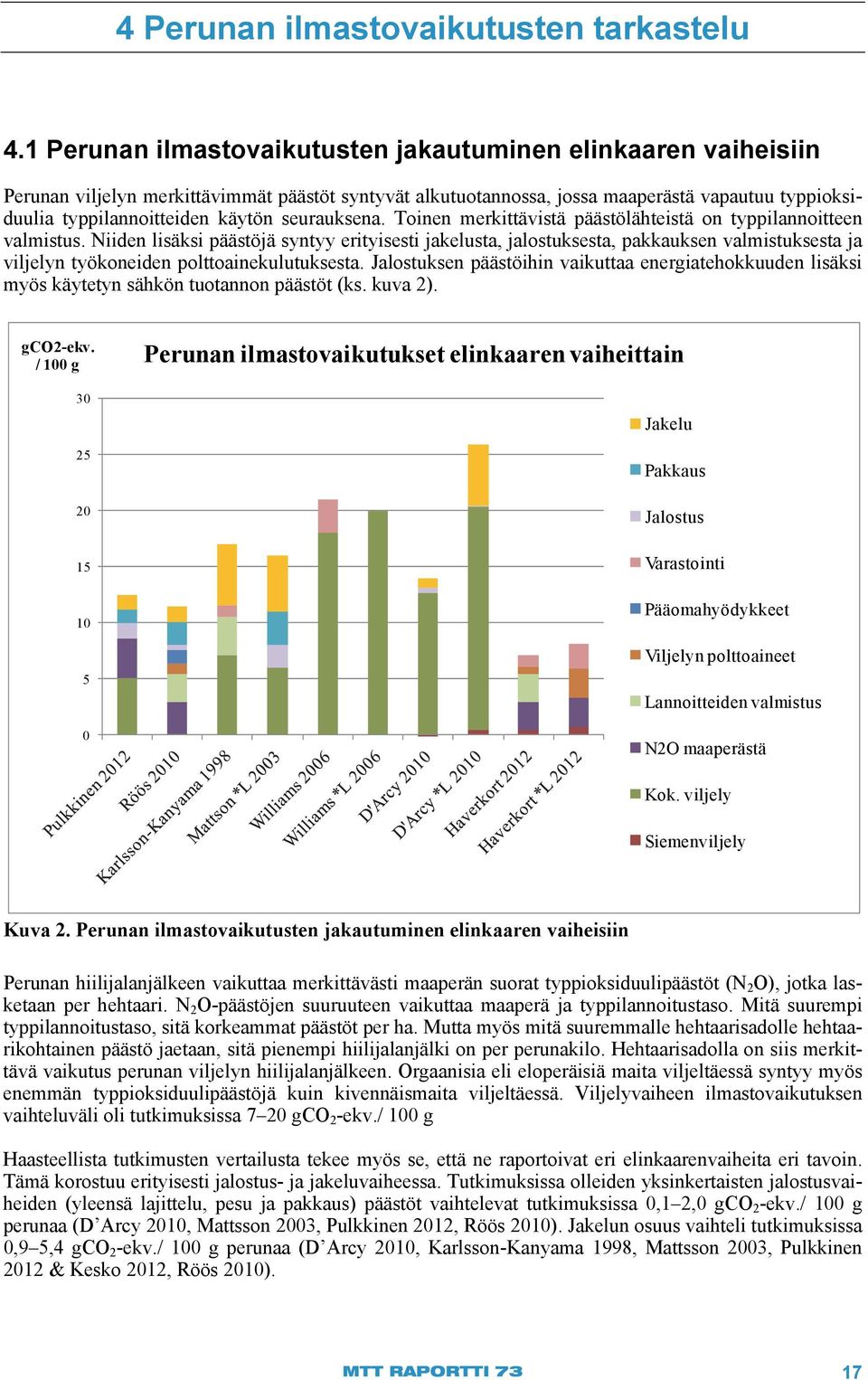 seurauksena. Toinen merkittävistä päästölähteistä on typpilannoitteen valmistus.