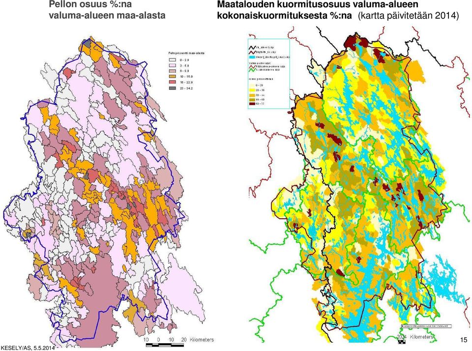 kuormitusosuus valuma-alueen