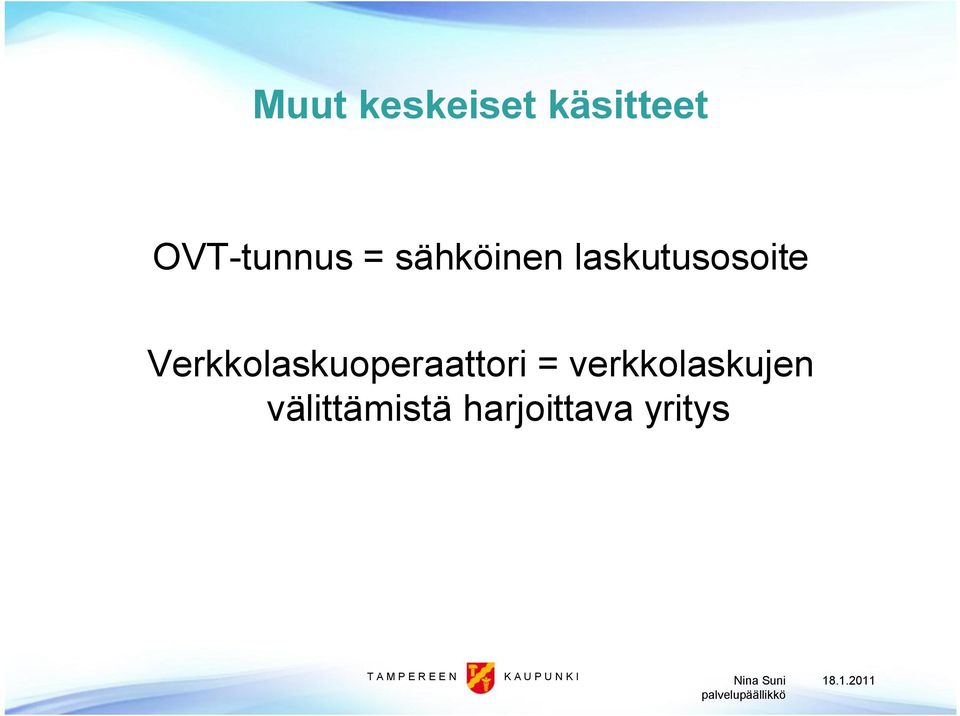 Verkkolaskuoperaattori =