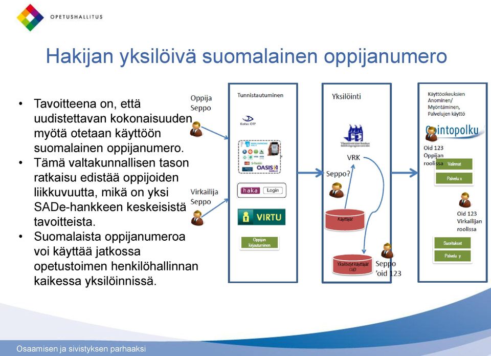 Tämä valtakunnallisen tason ratkaisu edistää oppijoiden liikkuvuutta, mikä on yksi