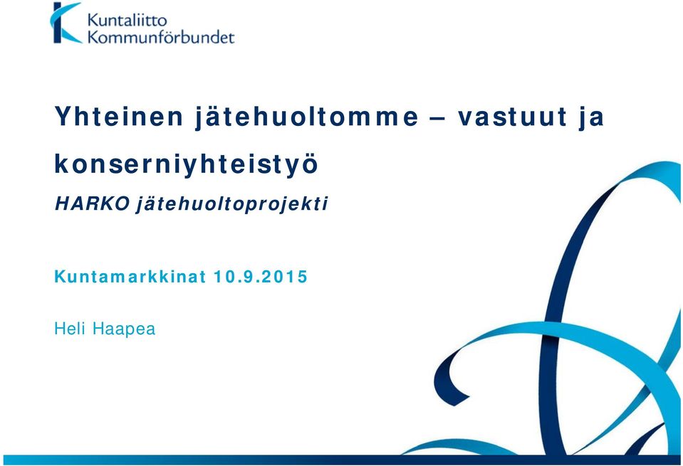 HARKO jätehuoltoprojekti