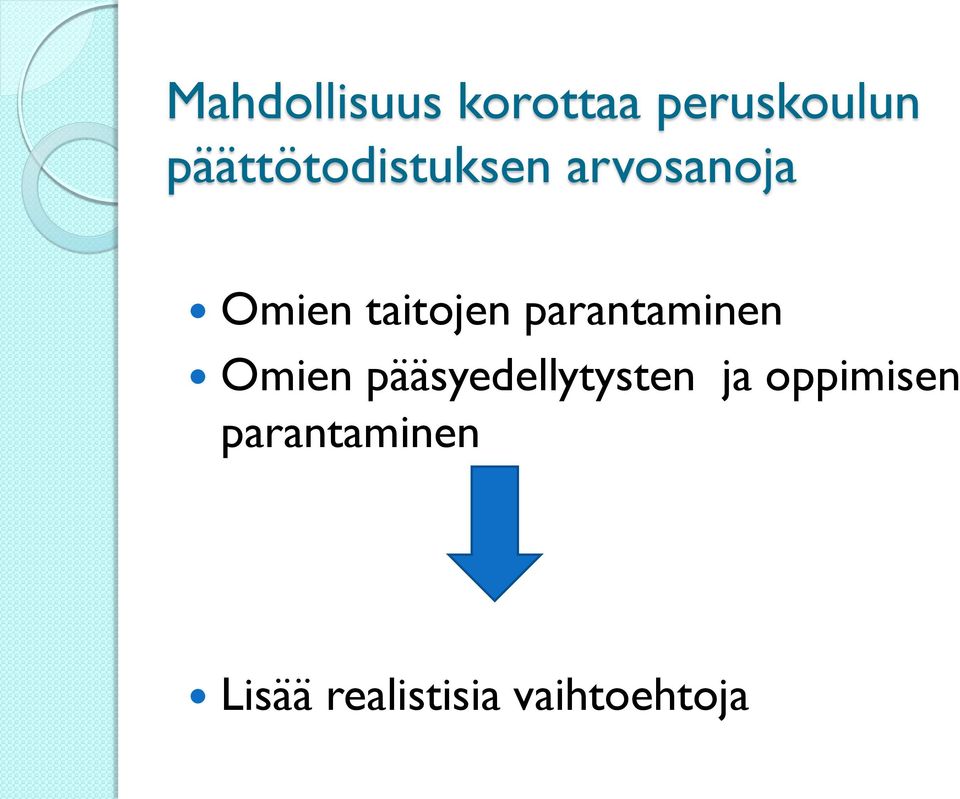 taitojen parantaminen Omien