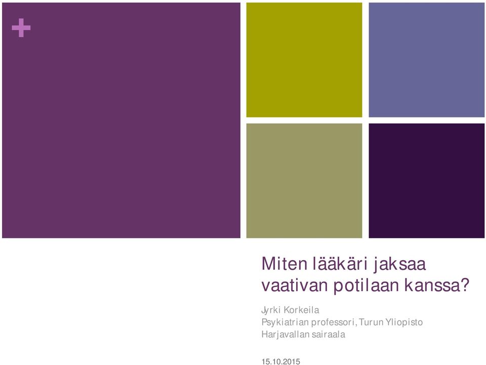 Jyrki Korkeila Psykiatrian