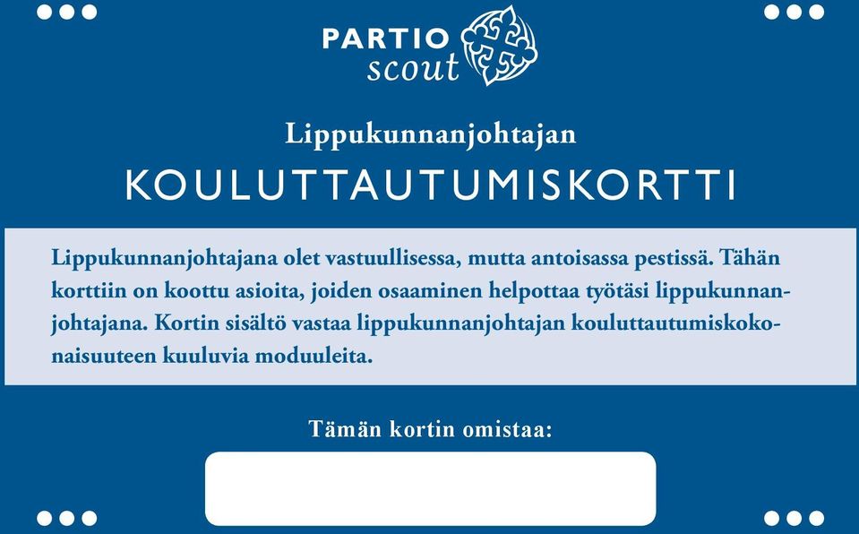 Tähän korttiin on koottu asioita, joiden osaaminen helpottaa työtäsi