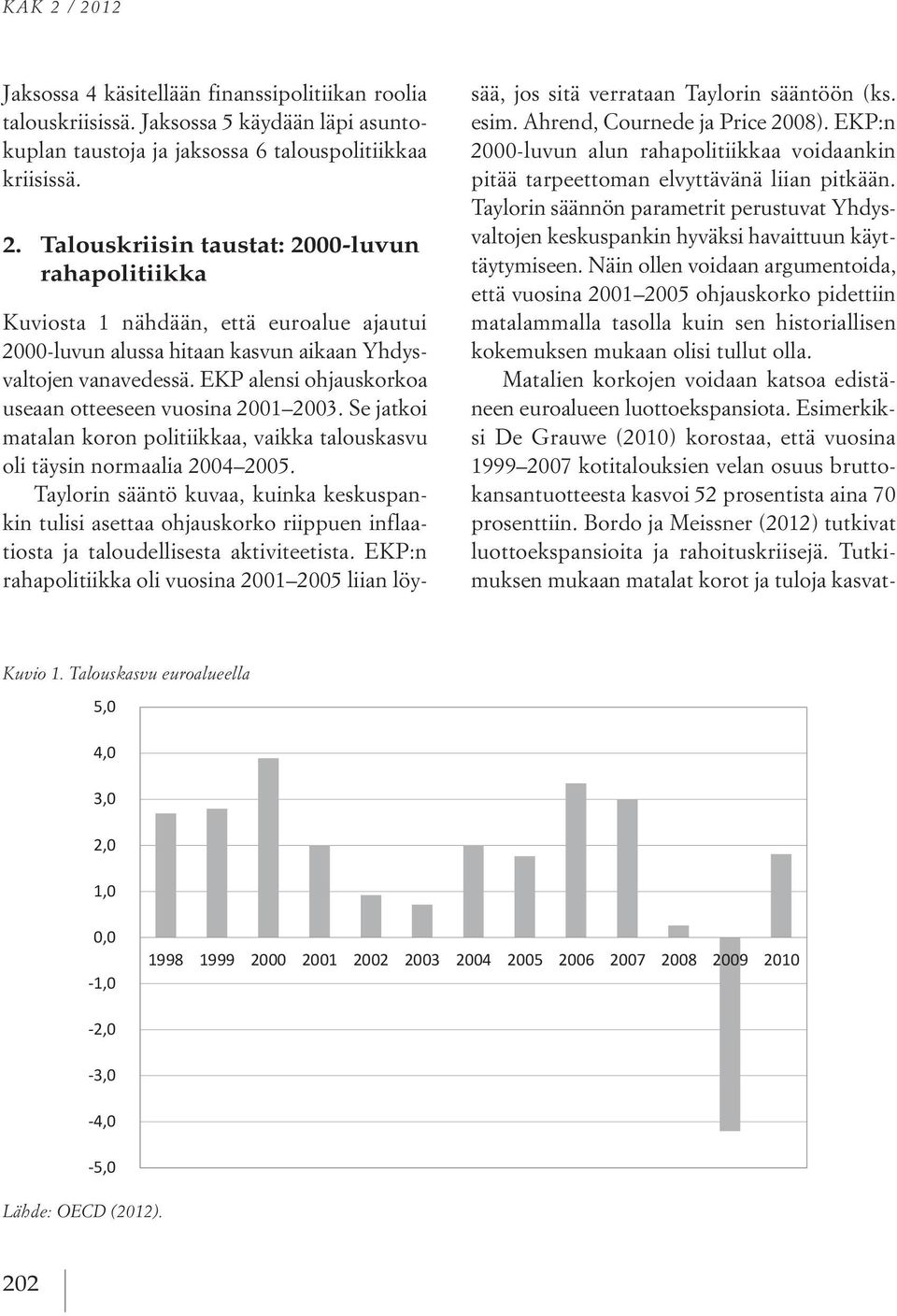 Taylorin sääntö kuvaa, kuinka keskuspankin tulisi asettaa ohjauskorko riippuen inflaatiosta ja taloudellisesta aktiviteetista.