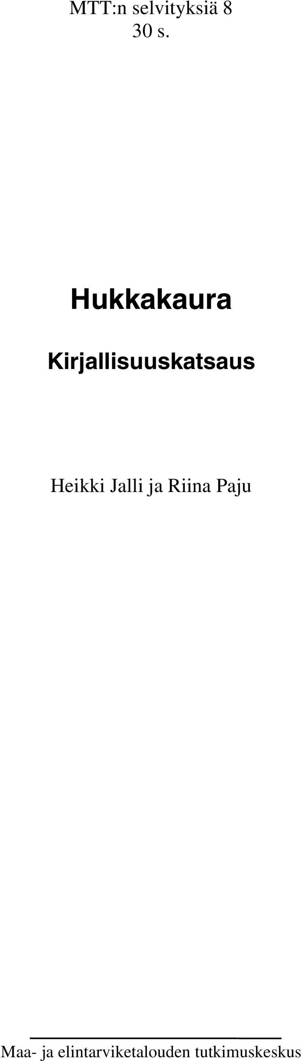 Heikki Jalli ja Riina Paju Maa-