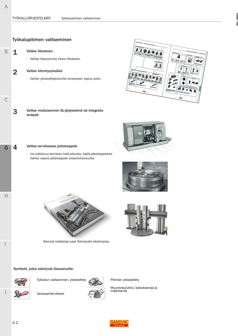 3 Valitse modulaarinen SL-järjestelmä tai integroitu teräpää Valitse tarvittaessa jatkokappale 4 - os työkaluun tarvitaan lisää pituutta, käytä jatkokappaleita.