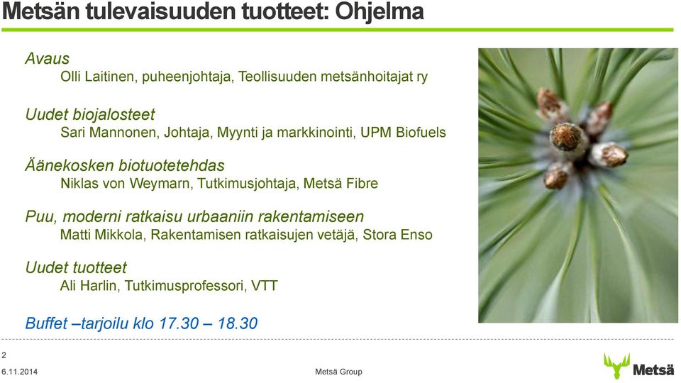 Weymarn, Tutkimusjohtaja, Metsä Fibre Puu, moderni ratkaisu urbaaniin rakentamiseen Matti Mikkola, Rakentamisen