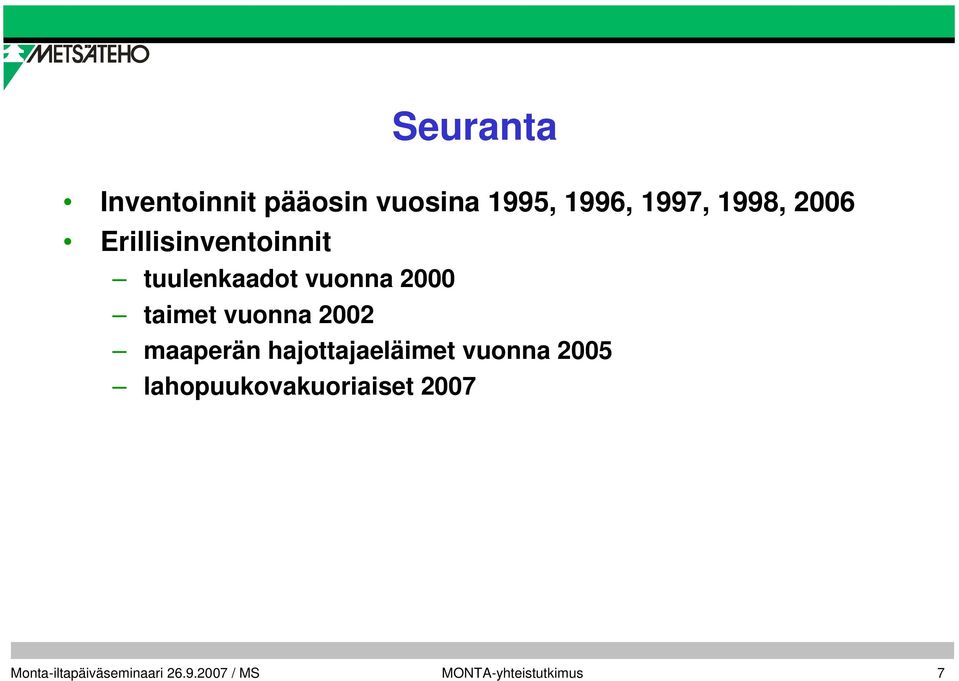 vuonna 2000 taimet vuonna 2002 maaperän