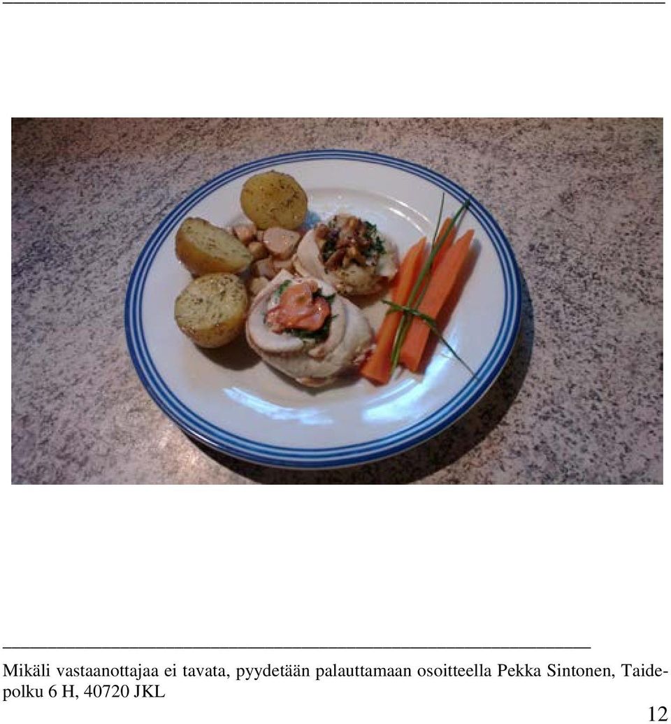 palauttamaan osoitteella