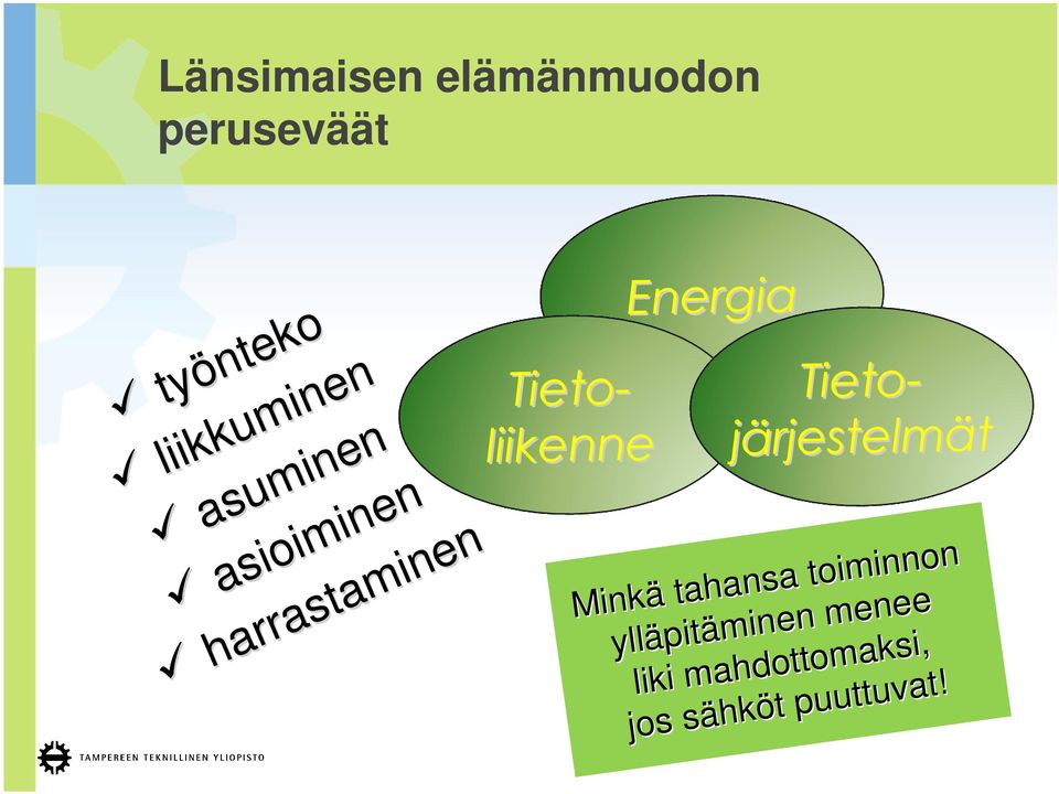 ylläpit yll pitäminen minen menee menee liki liki mahdottomaksi, mahdottomaksi, Energia Energia