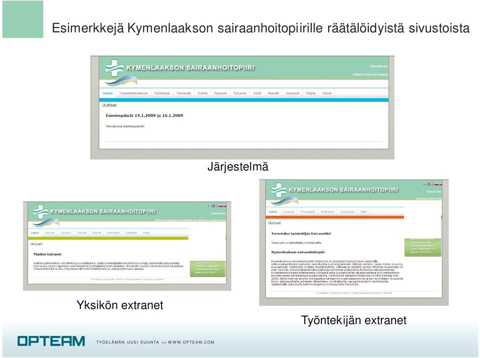 räätälöidyistä sivustoista