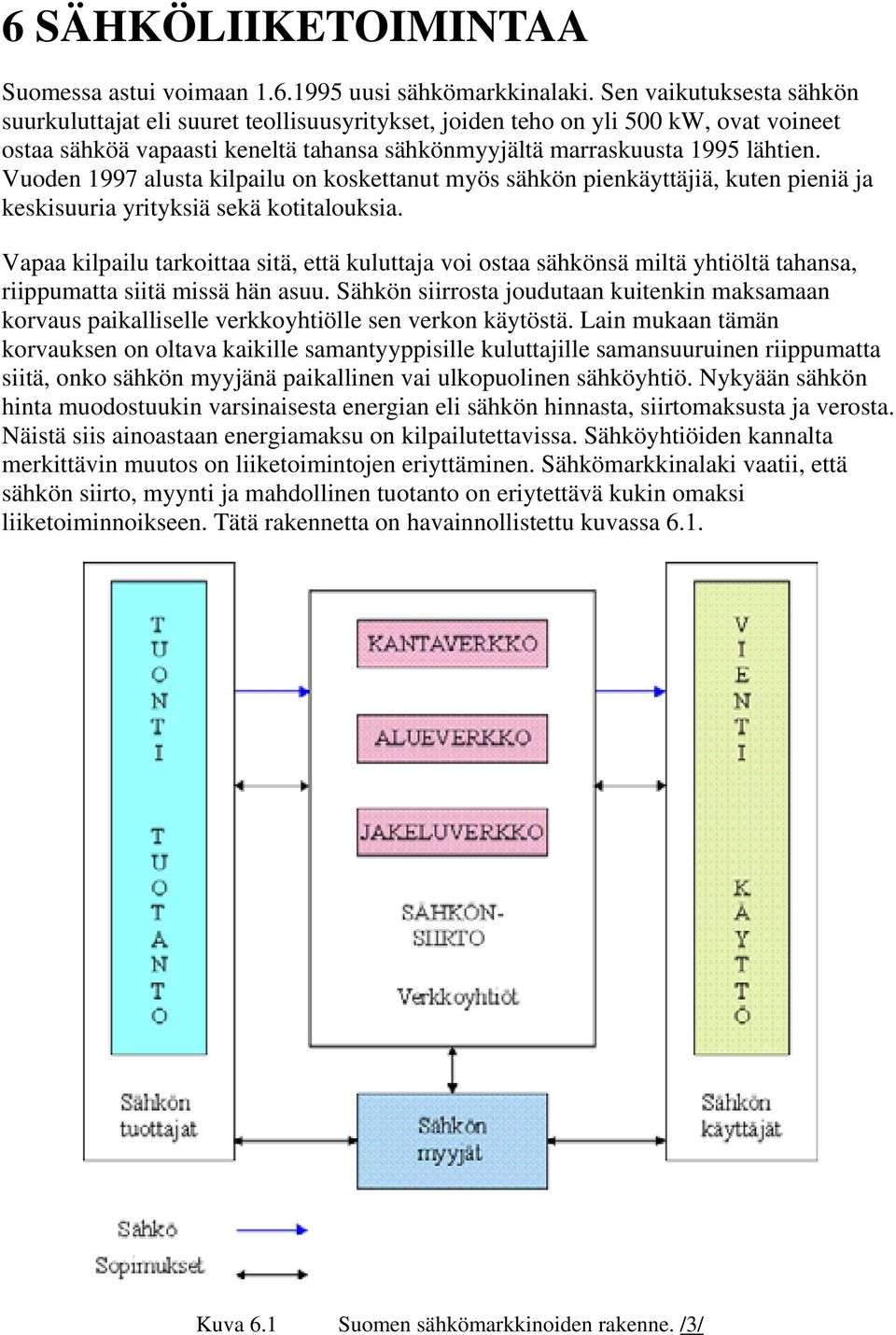 Vuoden 1997 alusta kilpailu on koskettanut myös sähkön pienkäyttäjiä, kuten pieniä ja keskisuuria yrityksiä sekä kotitalouksia.