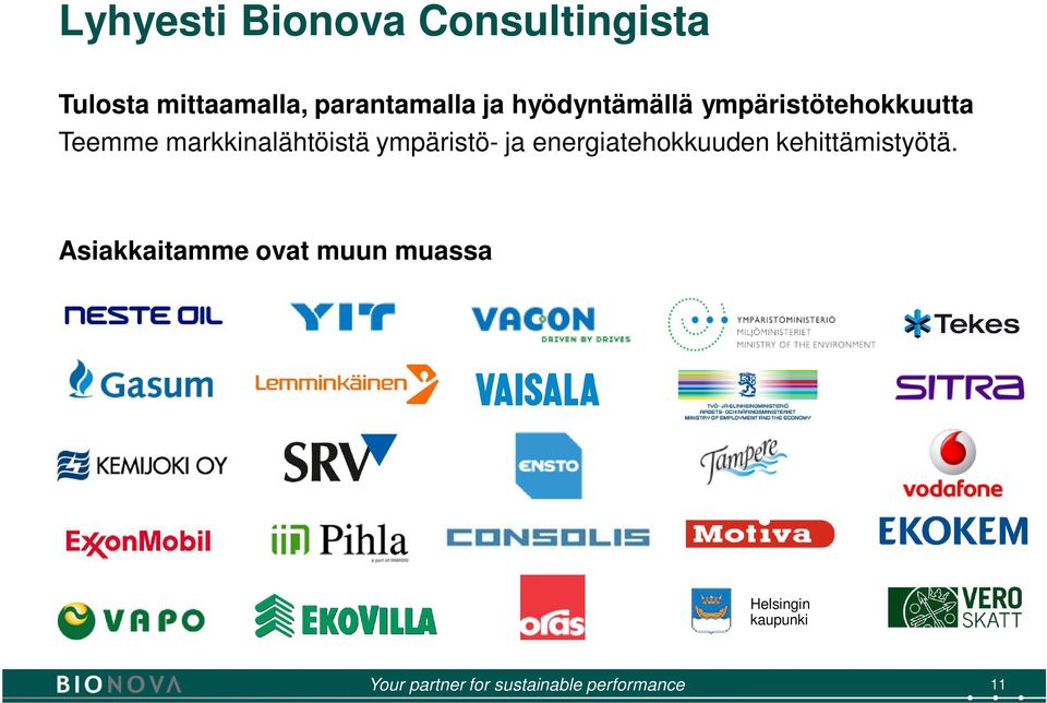 markkinalähtöistä ympäristö- ja energiatehokkuuden