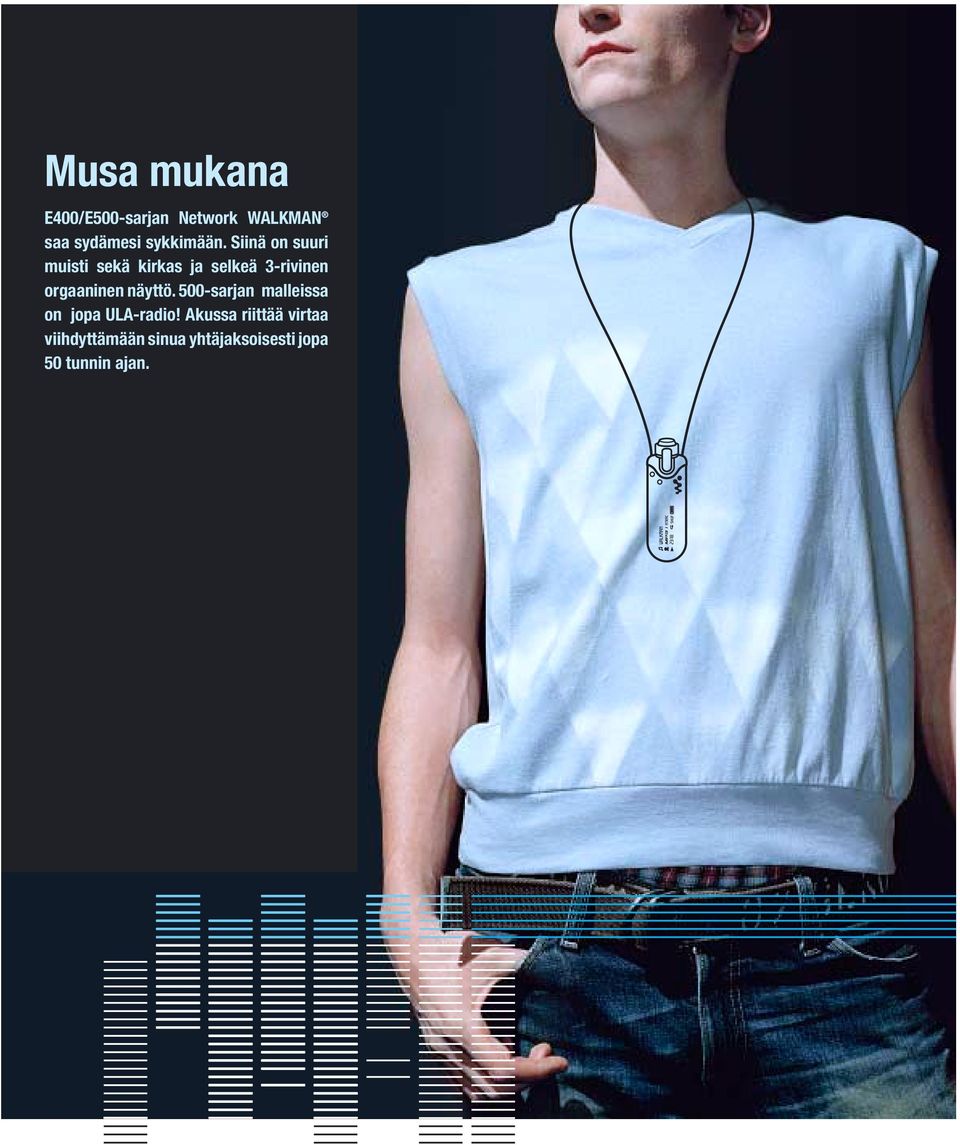 Siinä on suuri muisti sekä kirkas ja selkeä 3-rivinen orgaaninen