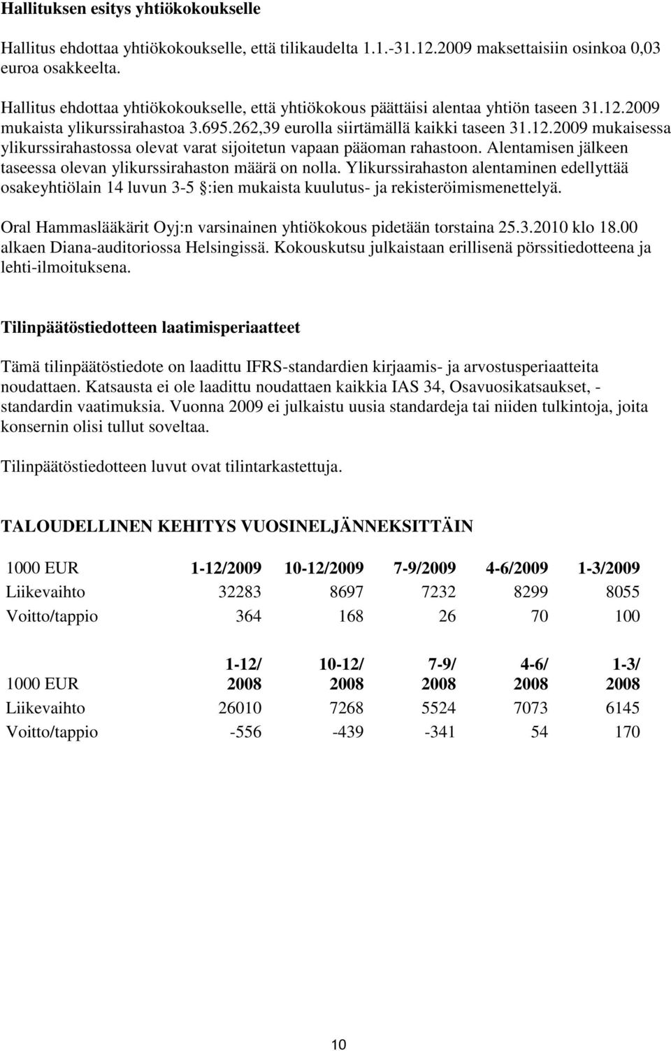 Alentamisen jälkeen taseessa olevan ylikurssirahaston määrä on nolla. Ylikurssirahaston alentaminen edellyttää osakeyhtiölain 14 luvun 3-5 :ien mukaista kuulutus- ja rekisteröimismenettelyä.