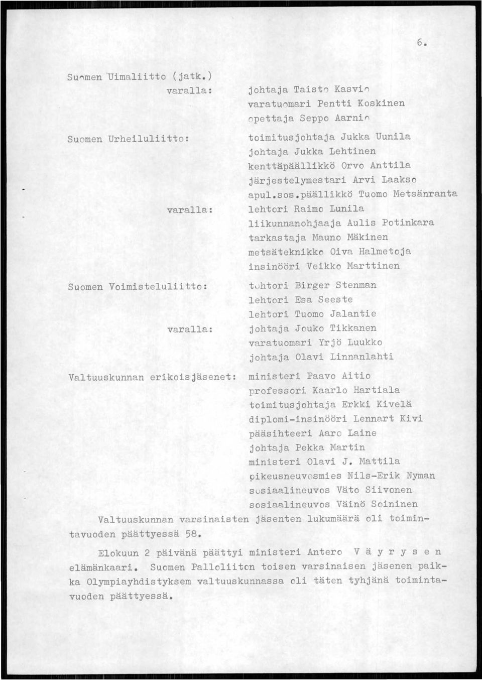 Anttila järjestelymestari Arvi Laakso apul.sos.