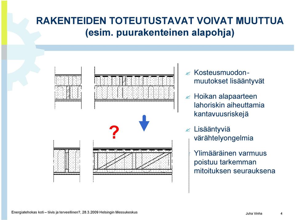 lahoriskin aiheuttamia kantavuusriskejä?