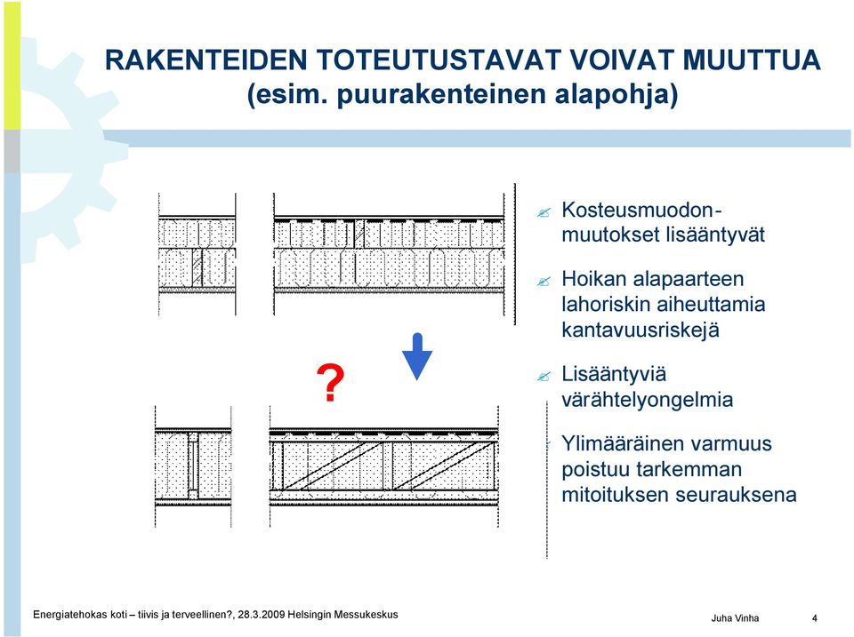 lahoriskin aiheuttamia kantavuusriskejä?