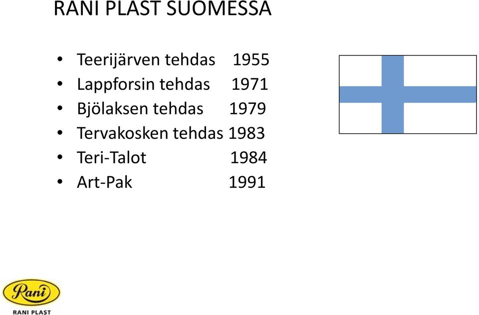 Bjölaksen tehdas 1979 Tervakosken