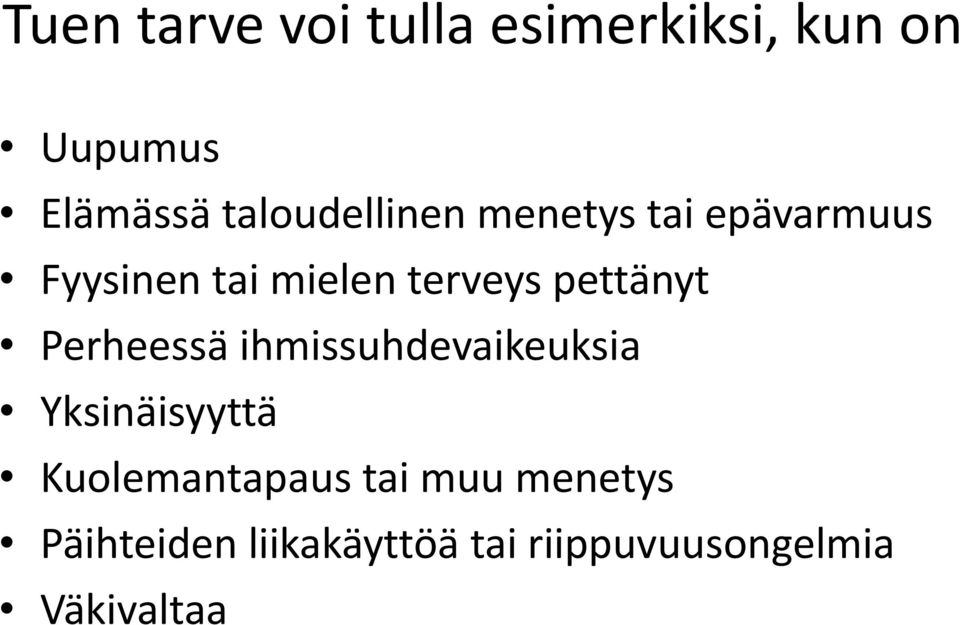 pettänyt Perheessä ihmissuhdevaikeuksia Yksinäisyyttä