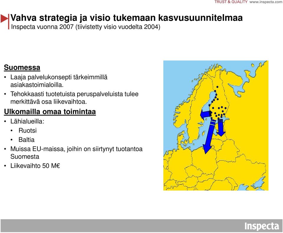 Tehokkaasti tuotetuista peruspalveluista tulee merkittävä osa liikevaihtoa.