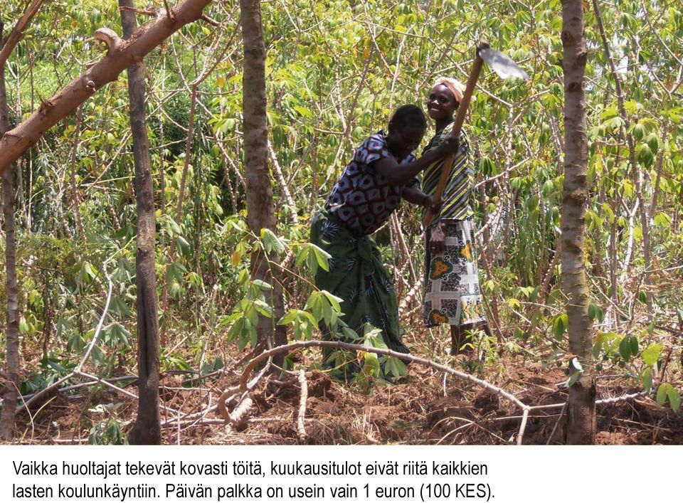 kaikkien lasten koulunkäyntiin.