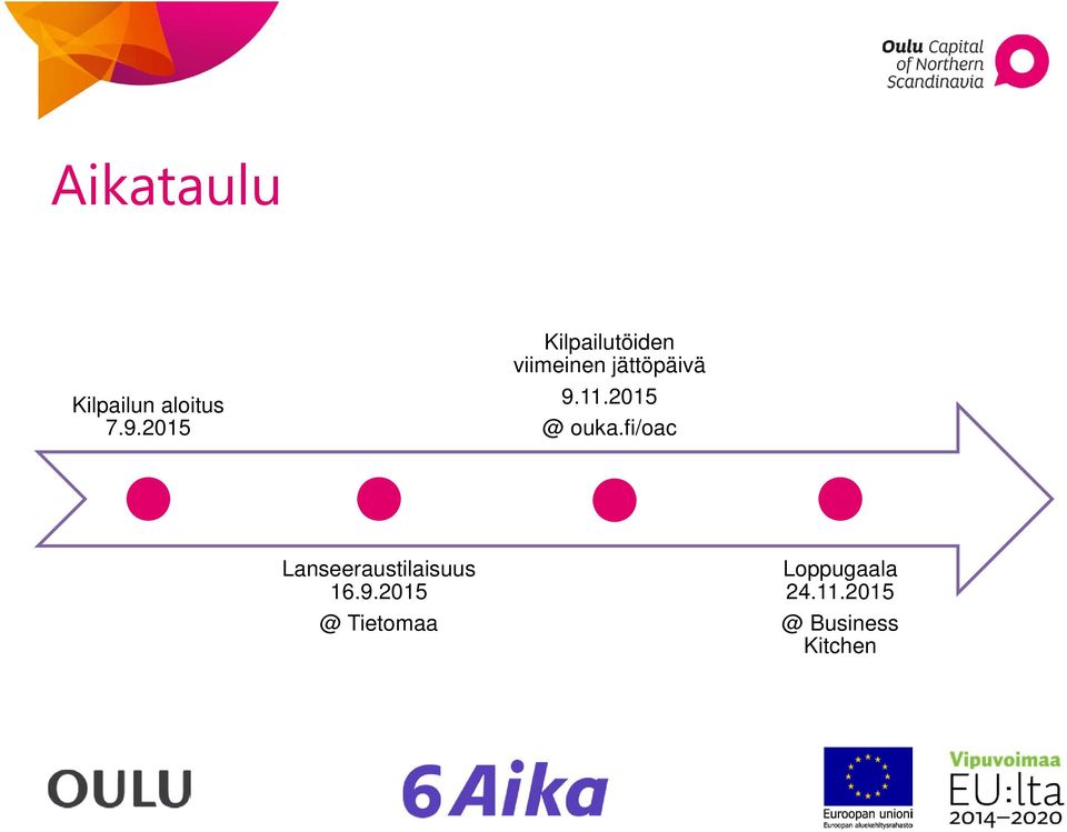 11.2015 @ ouka.fi/oac Lanseeraustilaisuus 16.