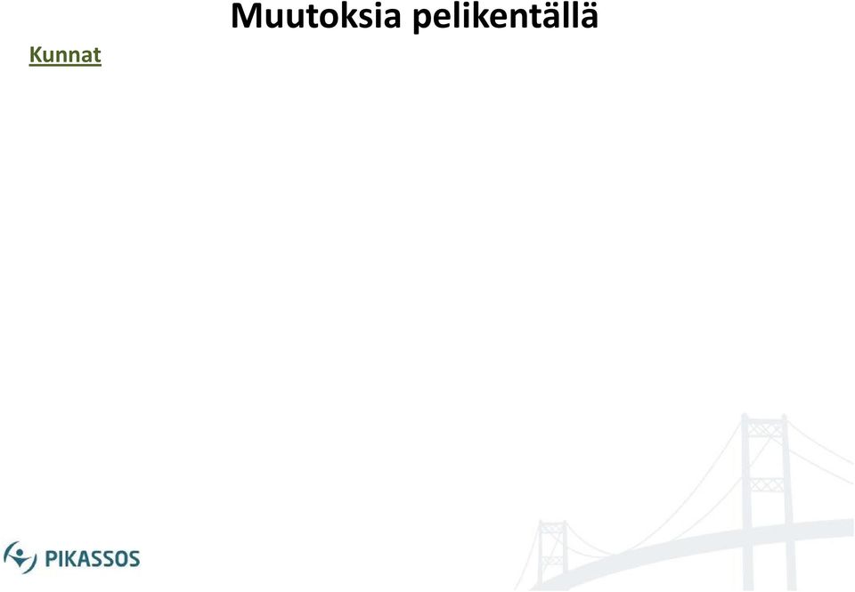 kuntia. Muutoksia pelikentällä Kehittämisrahoitus VEP 1997-2003 31.12.