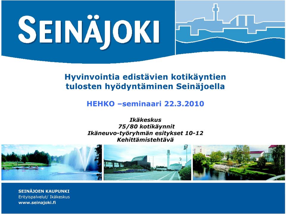 2010 Ikäkeskus 75/80 kotikäynnit Ikäneuvo-työryhmän