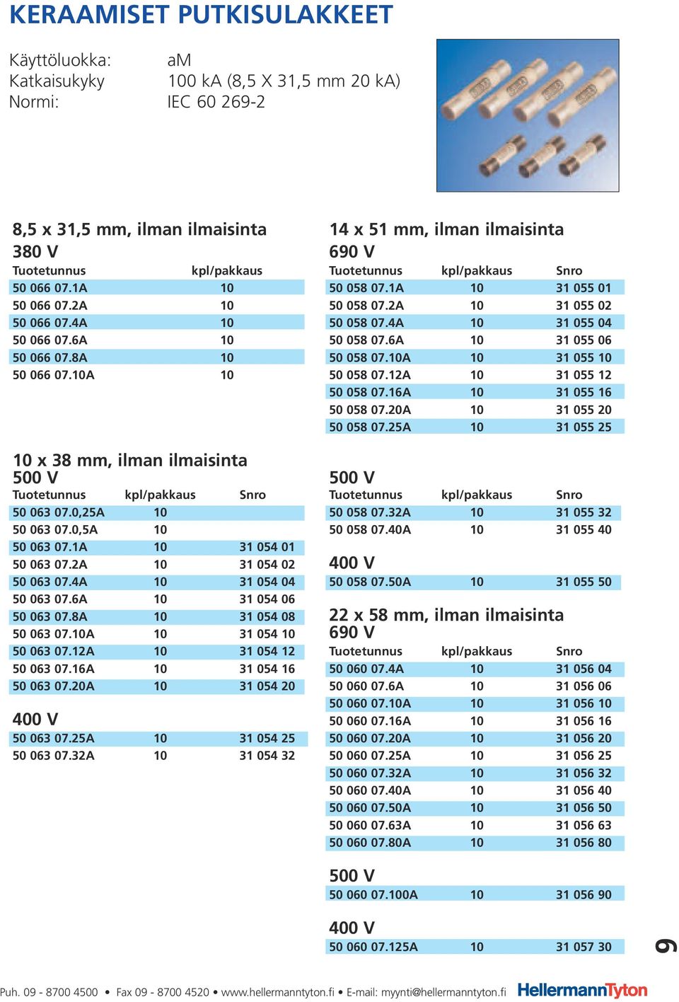 6A 10 31 055 06 50 066 07.8A 10 50 058 07.10A 10 31 055 10 50 066 07.10A 10 50 058 07.12A 10 31 055 12 50 058 07.16A 10 31 055 16 50 058 07.20A 10 31 055 20 50 058 07.