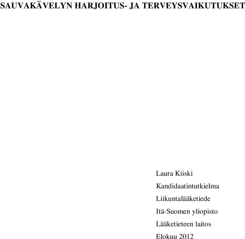 Kandidaatintutkielma
