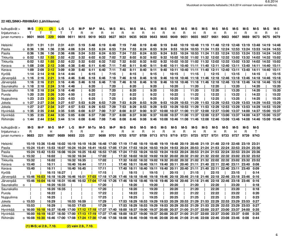 6:19 6:48 7:19 7:48 8:19 8:48 9:19 9:48 10:19 10:48 11:19 11:48 12:19 12:48 13:19 13:48 14:19 14:48 Pasila o 0:36 1:36 1:36 2:36 4:06 5:24 5:53 6:24 6:53 7:24 7:53 8:24 8:53 9:24 9:53 10:24 10:53