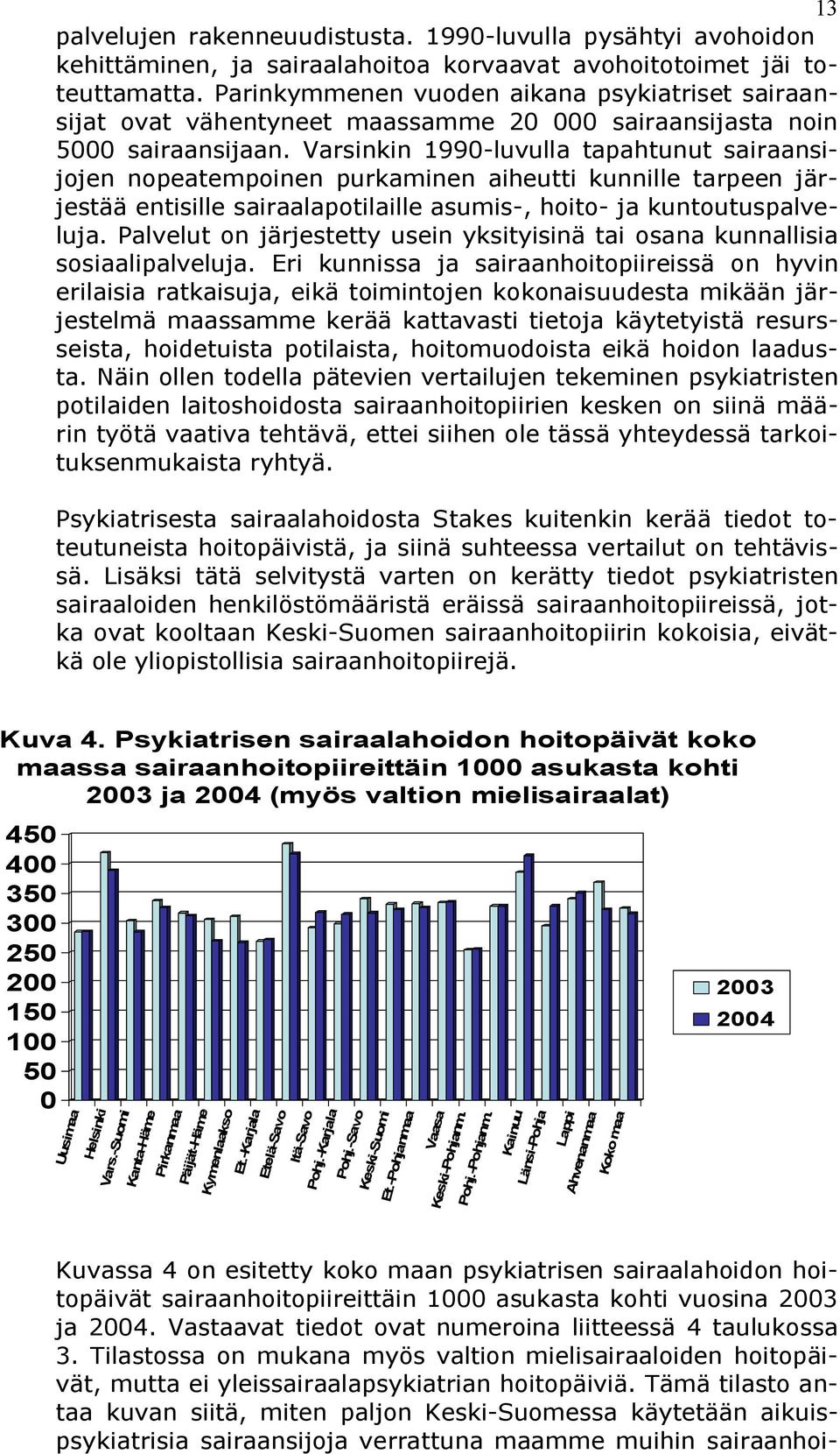 Varsinkin 1990 luvulla tapahtunut sairaansijojen nopeatempoinen purkaminen aiheutti kunnille tarpeen järjestää entisille sairaalapotilaille asumis, hoito ja kuntoutuspalveluja.