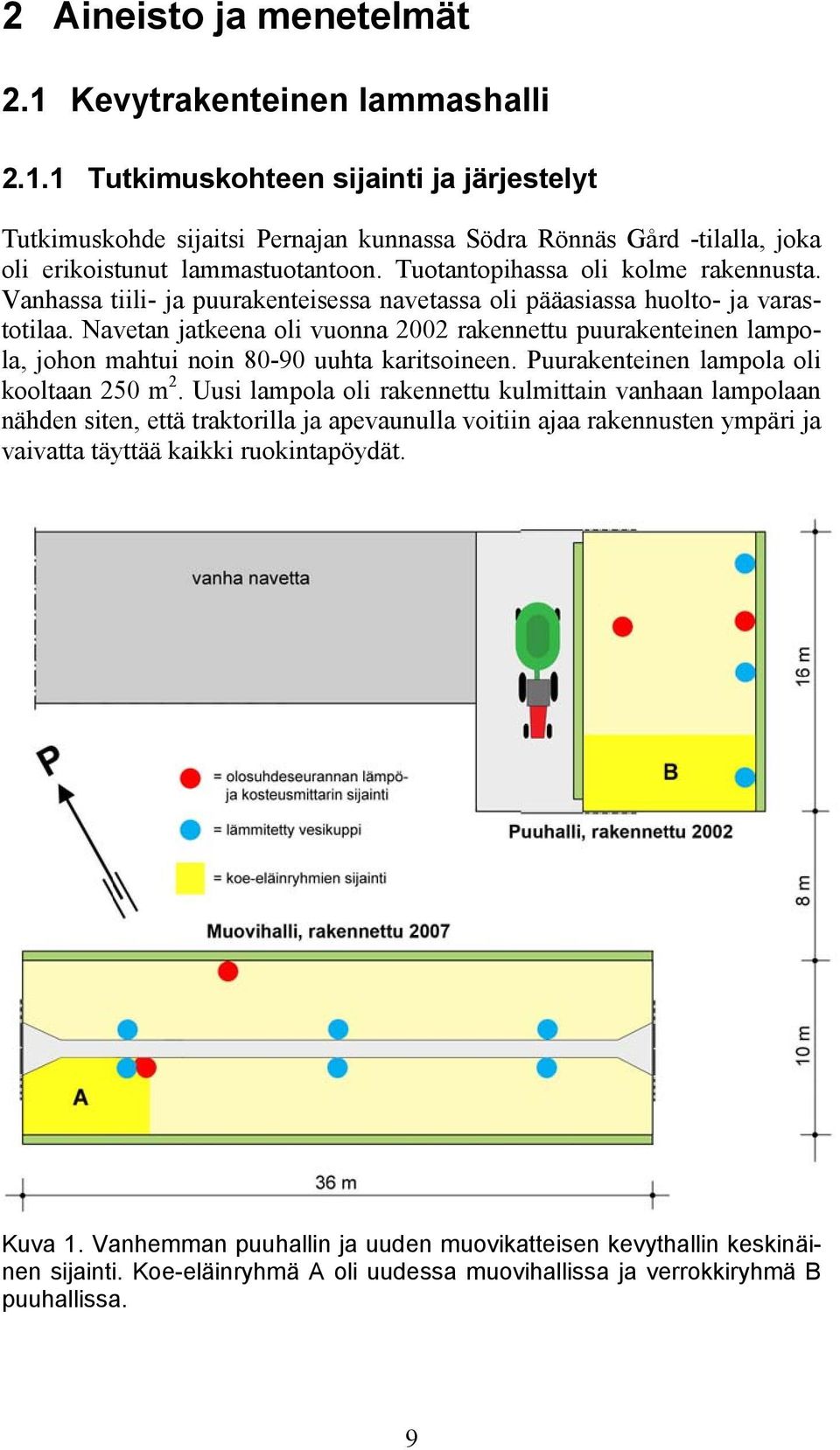 Navetan jatkeena oli vuonna 2002 rakennettu puurakenteinen lampola, johon mahtui noin 80-90 uuhta karitsoineen. Puurakenteinen lampola oli kooltaan 250 m 2.