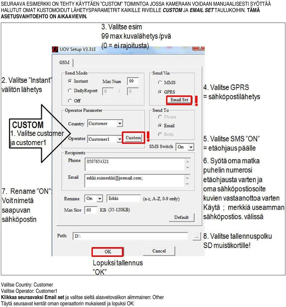 TÄMÄ ASETUSVAIHTOEHTO ON AIKAAVIEVIN.