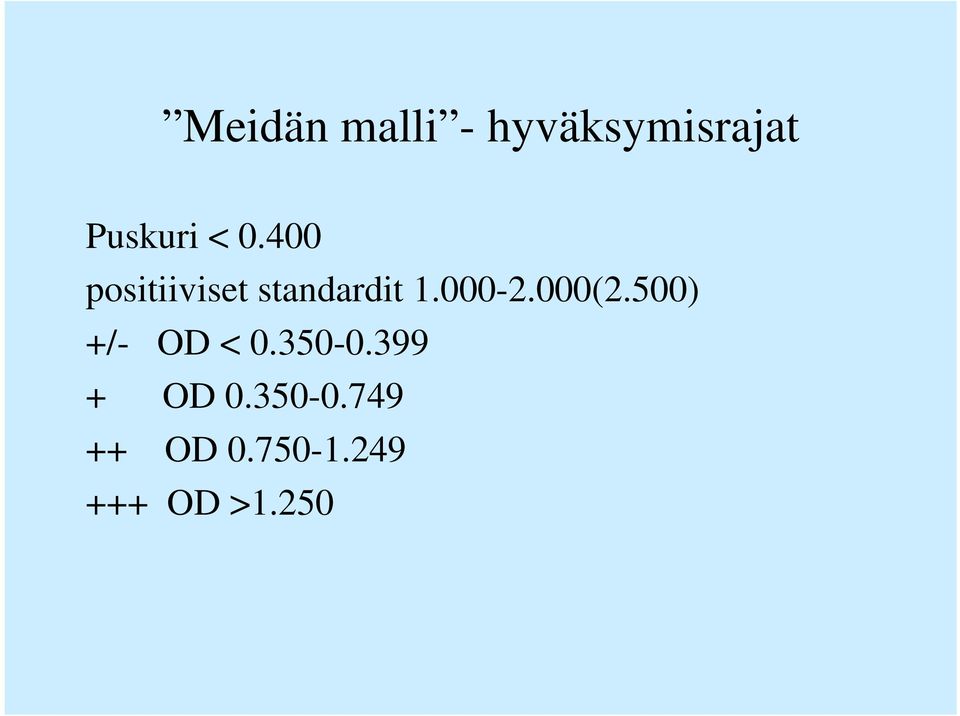 000(2.500) +/- OD < 0.350-0.399 + OD 0.