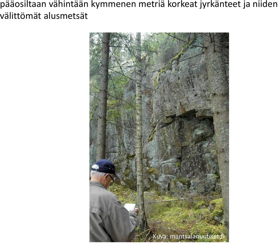 jyrkänteet ja niiden