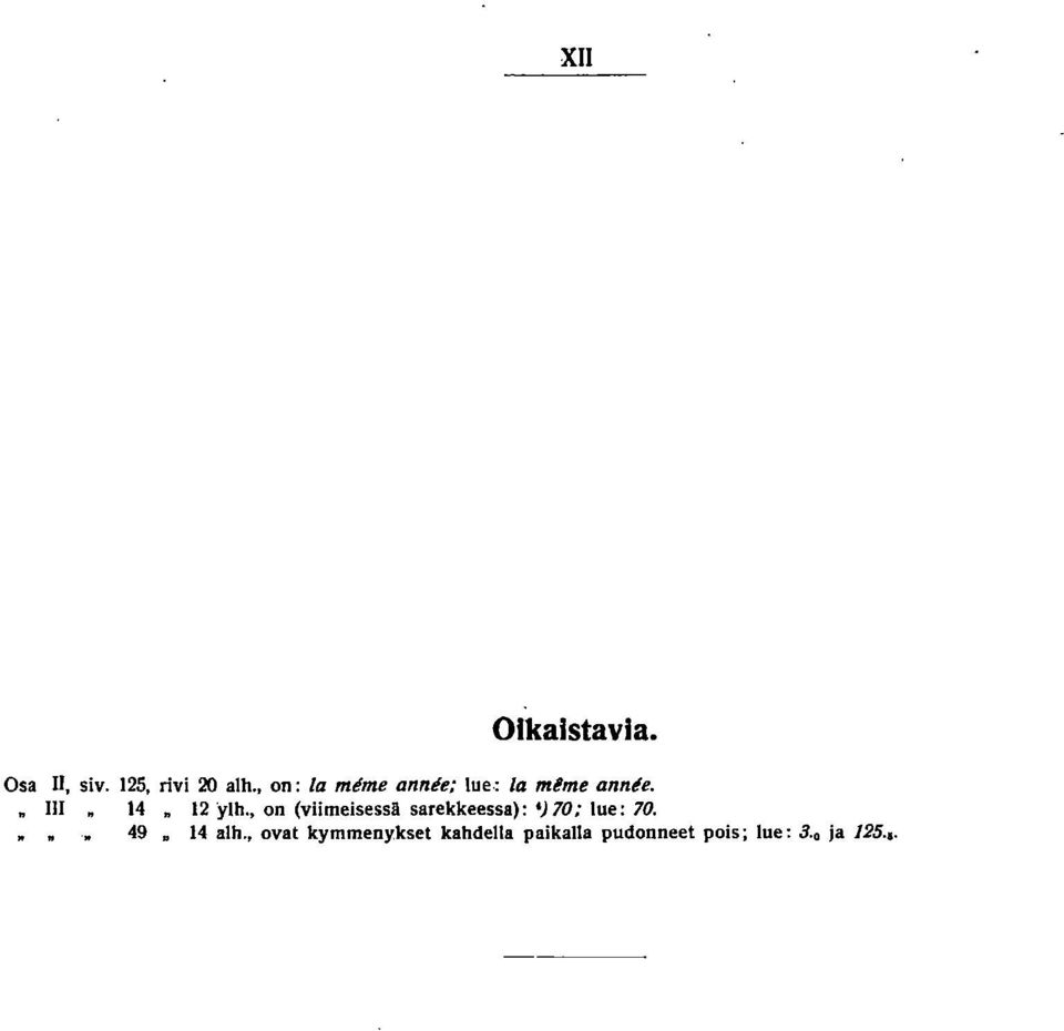 , on (viimeisessa sarekkeessa): ') 70; lue: 70.