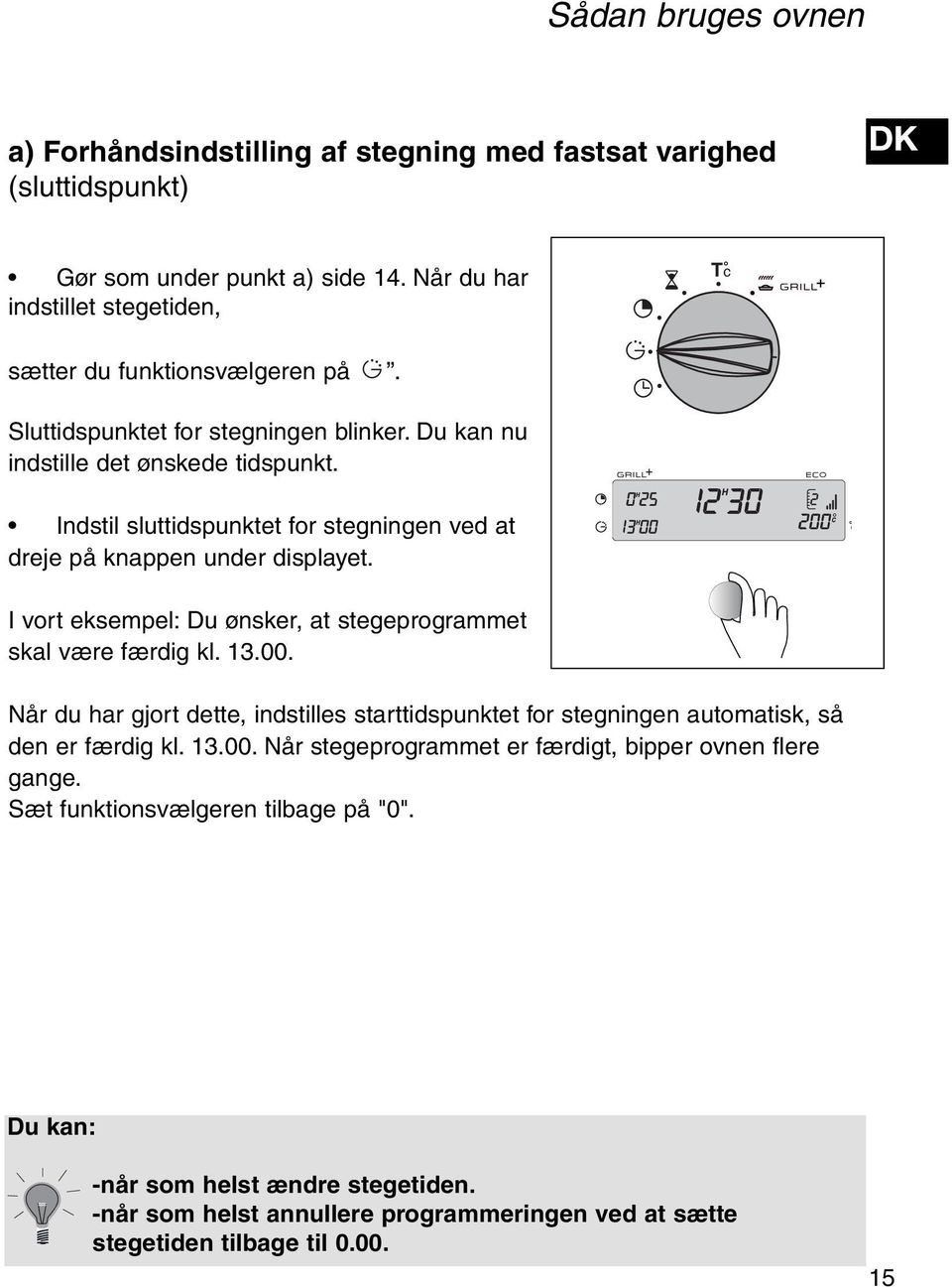 Brugsanvisning til ovn - PDF Ilmainen lataus