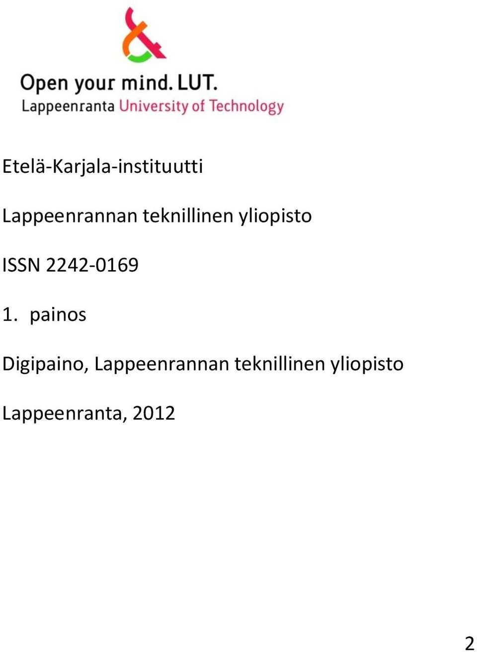ISSN 2242-0169 1.