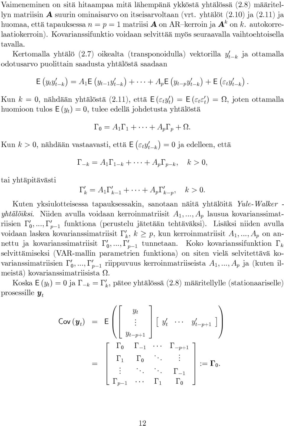 Kertomalla yhtälö (2.