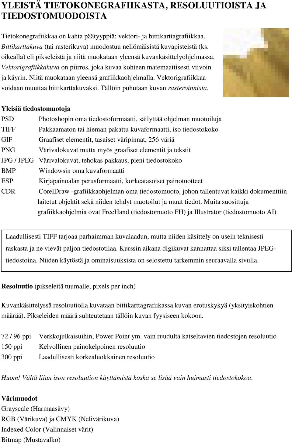 Vektorigrafiikkakuva on piirros, joka kuvaa kohteen matemaattisesti viivoin ja käyrin. Niitä muokataan yleensä grafiikkaohjelmalla. Vektorigrafiikkaa voidaan muuttaa bittikarttakuvaksi.