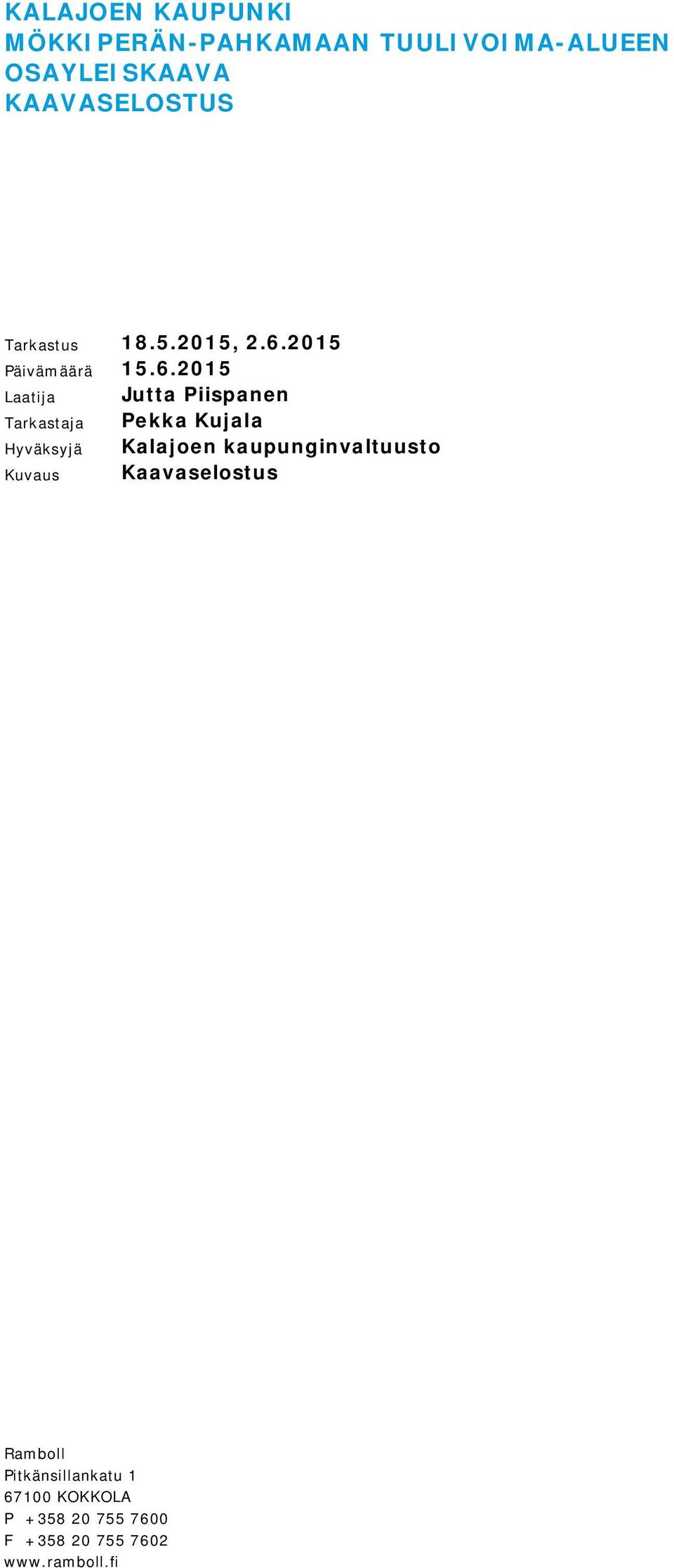 2015 Päivämäärä 15.6.