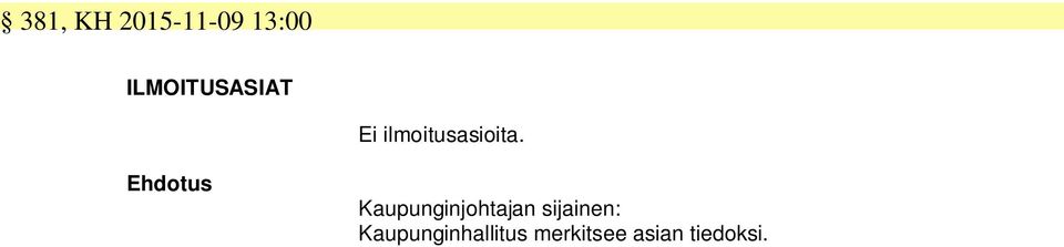 Kaupunginjohtajan sijainen: