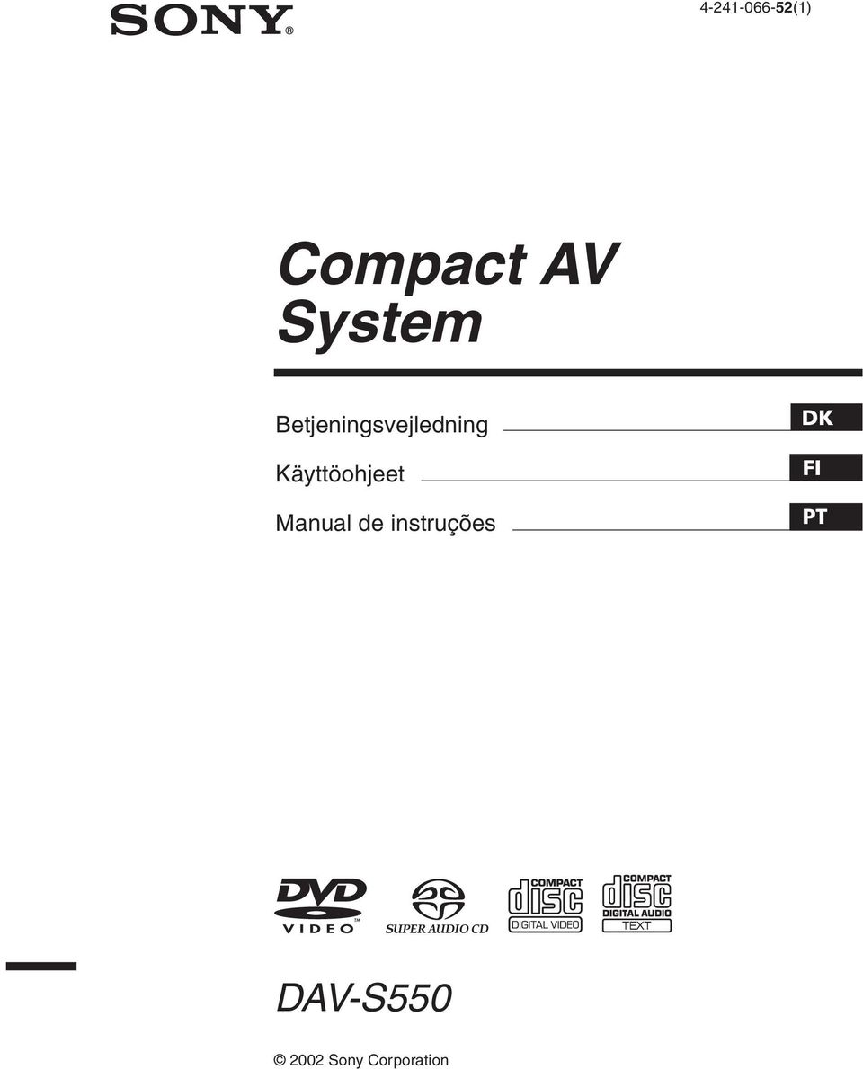 Manual de instruções DK FR FI FR