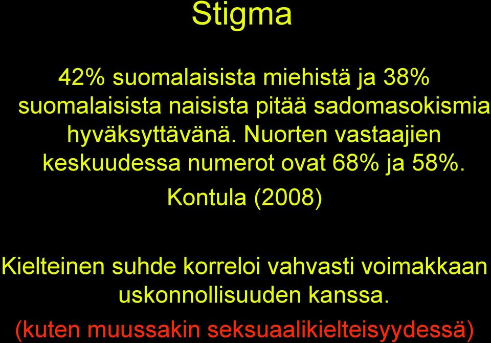 Nuorten vastaajien keskuudessa numerot ovat 68% ja 58%.