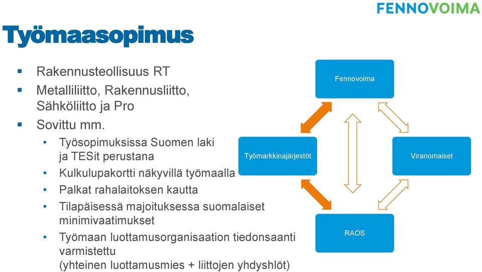 kautta Tilapäisessä majoituksessa suomalaiset minimivaatimukset Työmarkkinajärjestöt Työmaan