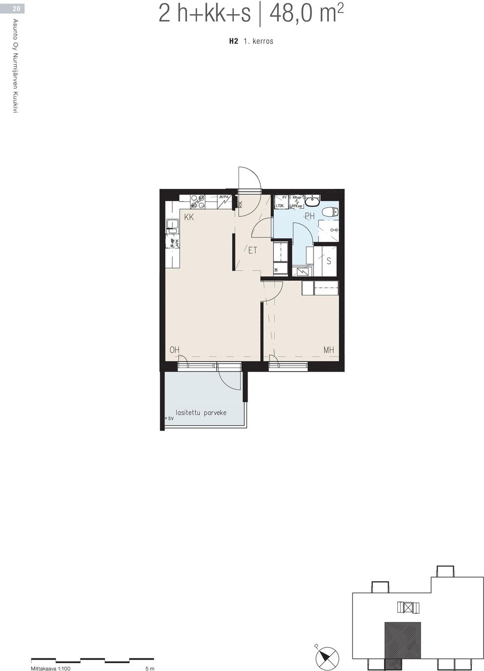 48,0 m 2